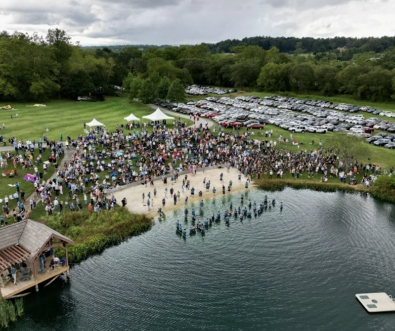 Mass baptism at Biltmore Church