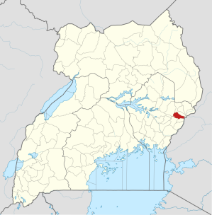 Location of Sironko District, Uganda. 