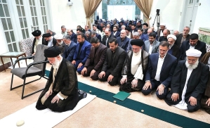 Iran Supreme Leader Ayatollah Ali Khamenei in meeting with Hajj authorities in 2018. 