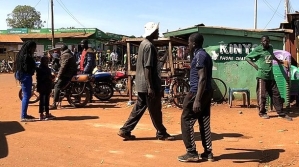 Street in Busia, Uganda. 