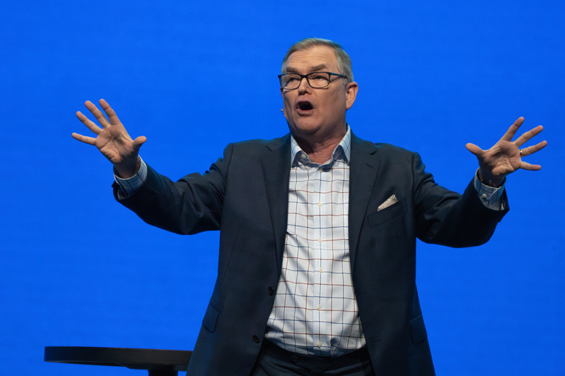 Australian pastor Rev. Dale Stephenson speaks about mobilizing people at the Fourth Lausanne Congress on World Evangelization in Incheon, Korea