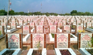 Besides Christians, many Shia Muslims are victims of Pakistan’s blasphemy laws, with many of the slain buried in Wadi-e-Hussain Cemetery in Karachi, Pakistan. 