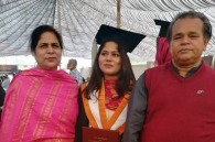 Aroosa Azam graduation ceremony university Karachi Pakistan