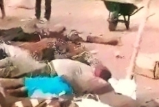 Corpses of Christians killed in massacre by Fulani herdmen on Dec. 25, 2024 in Kwande County, Benue state, Nigeria.