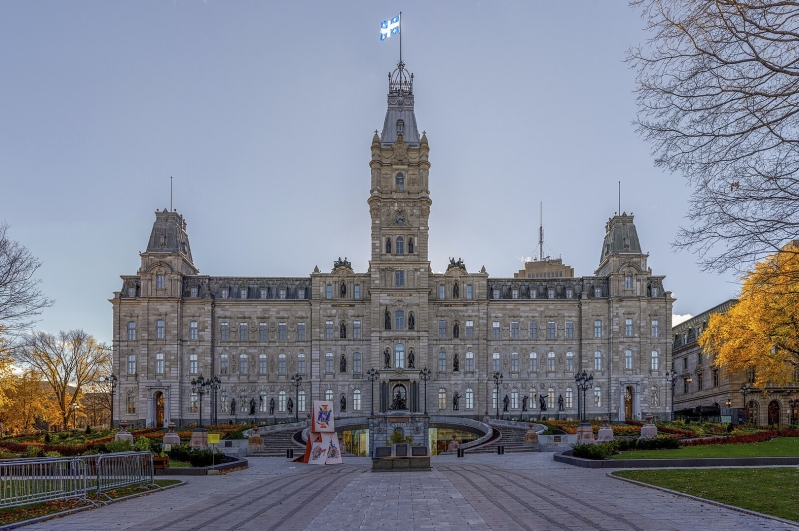 Parliament Building of Quebec, in Quebec City, Canada, home to the National Assembly of Quebec.