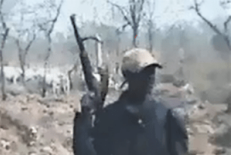 Fulani herdsman in north-central Nigeria in screenshot from video obtained by Morning Star News.