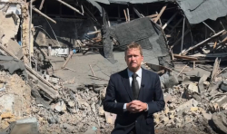 Russian missile attack destroys shared headquarters of Christian charities in Kyiv, Ukraine