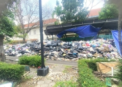 Authorities accused of allowing garbage to pile up near church in Indonesia