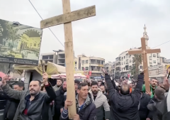 Protests erupted in Syria following the burning of a Christmas tree; Christians cautiously hopeful recognizing long road ahead