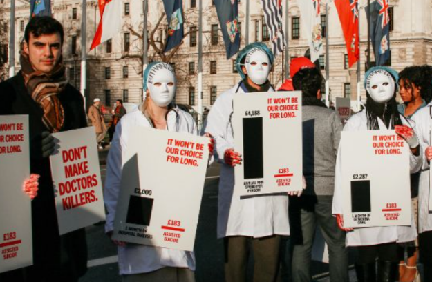 Faith groups and disability advocates rally against assisted dying bill in London