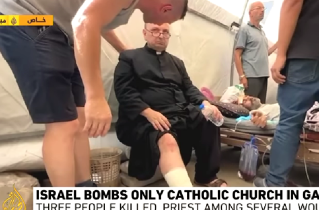 Israeli tank strikes only Catholic church in Gaza strip