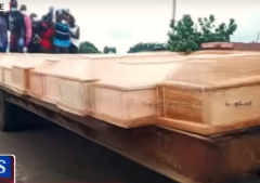 Funeral procession for 27 Christians killed in Nigeria