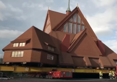 113-year-old Swedish church completes historic move to new home in Kiruna