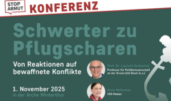 StopArmut conference in Switzerland to address conflict resolution and peacebuilding