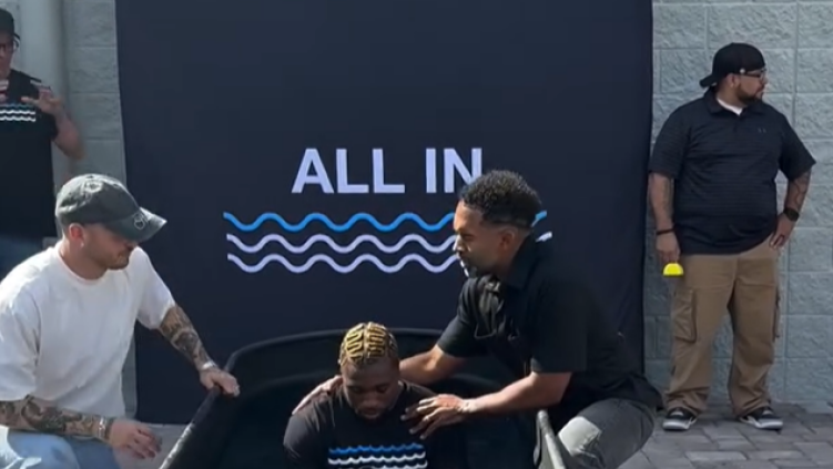 American sprinter Noah Lyles and fiancée Jamaican athlete Junelle Bromfield baptized together in Orlando