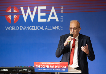 'Grace brings us all close to God — and makes us one,' says Botrus Mansour in devotional on final day of WEA Assembly