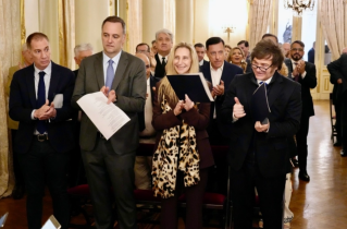 Historic prayer meeting with Argentinian President Milei on the Day of Evangelical Churches