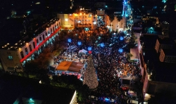 Bethlehem marks return of Christmas celebrations with packed tree lighting event