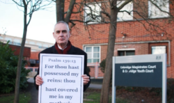 UK preacher fined over Bible verse display challenges abortion clinic buffer zones